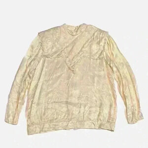 Vintage Jessica's Gunnies Gunne Sax Blouse Satin Lace Victorian 13